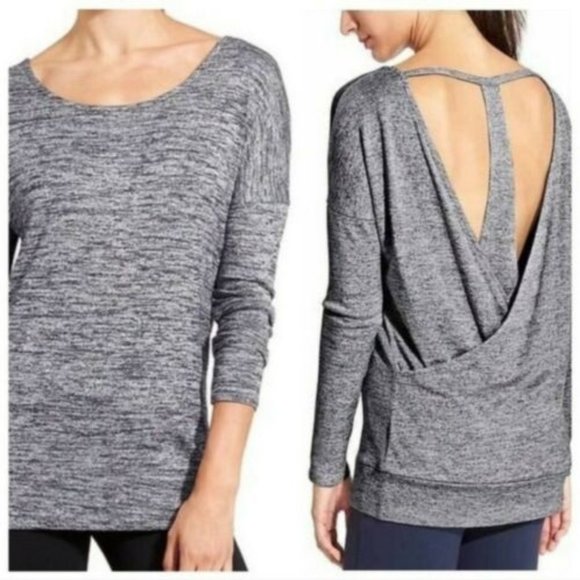 Athleta Pose Crossover T-Back Blouse Stretch XS - Picture 3 of 7